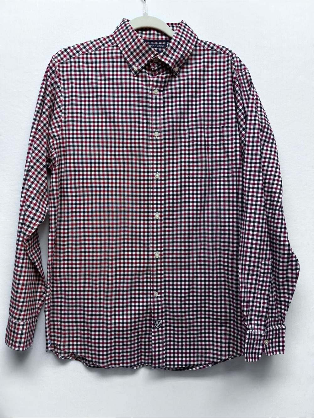 Daniel Cremieux Red Black and White Gingham Button-Down Shirt